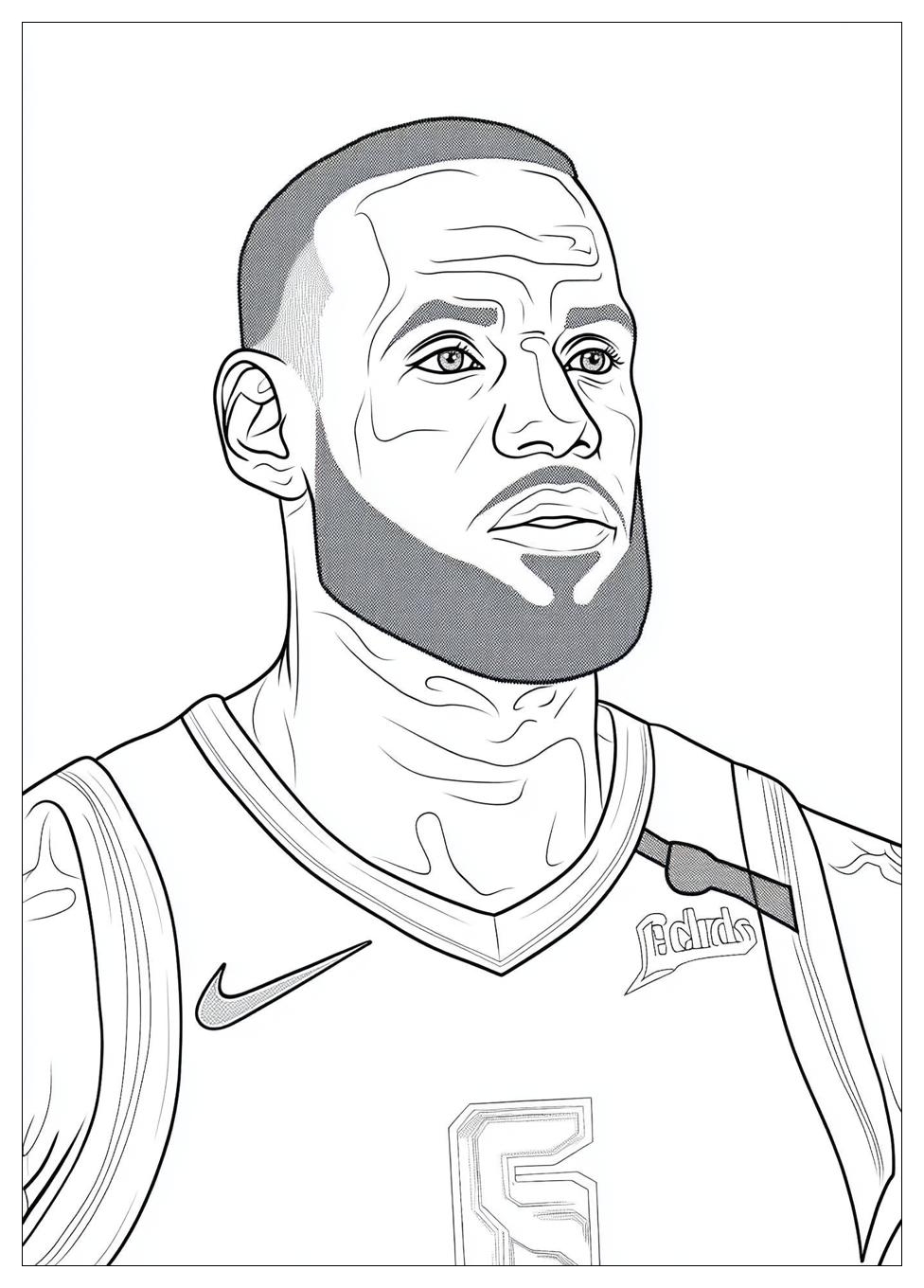 Lebron James Coloring Pages-9