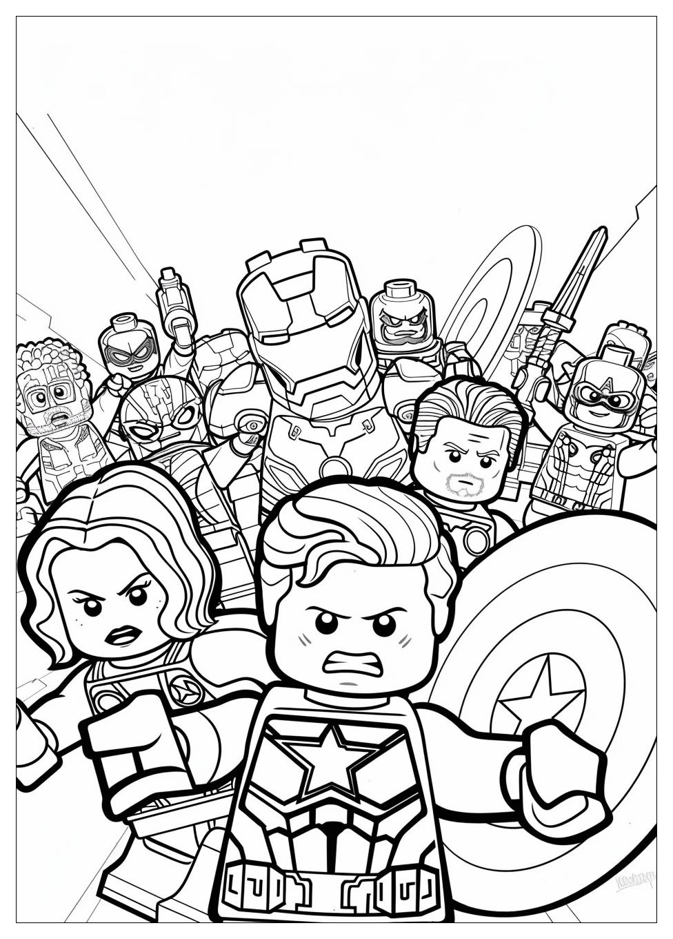 Lego Avengers Coloring Pages-1