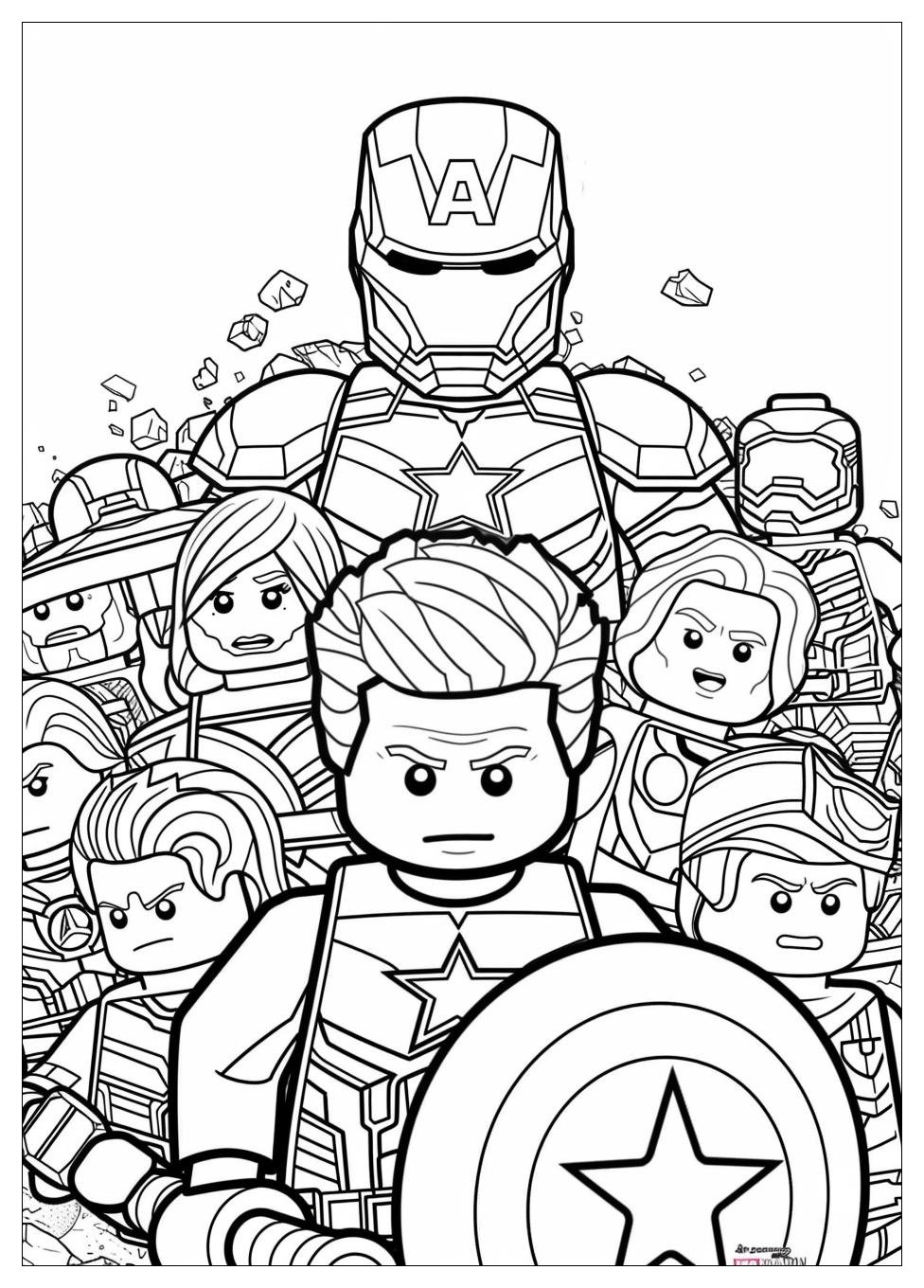 Lego Avengers Coloring Pages-11