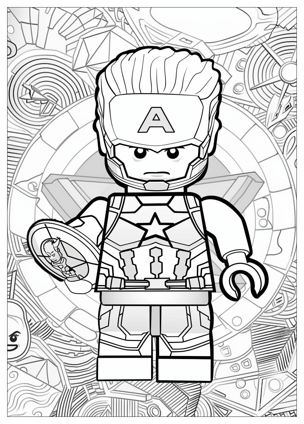 Lego Avengers Coloring Pages-13