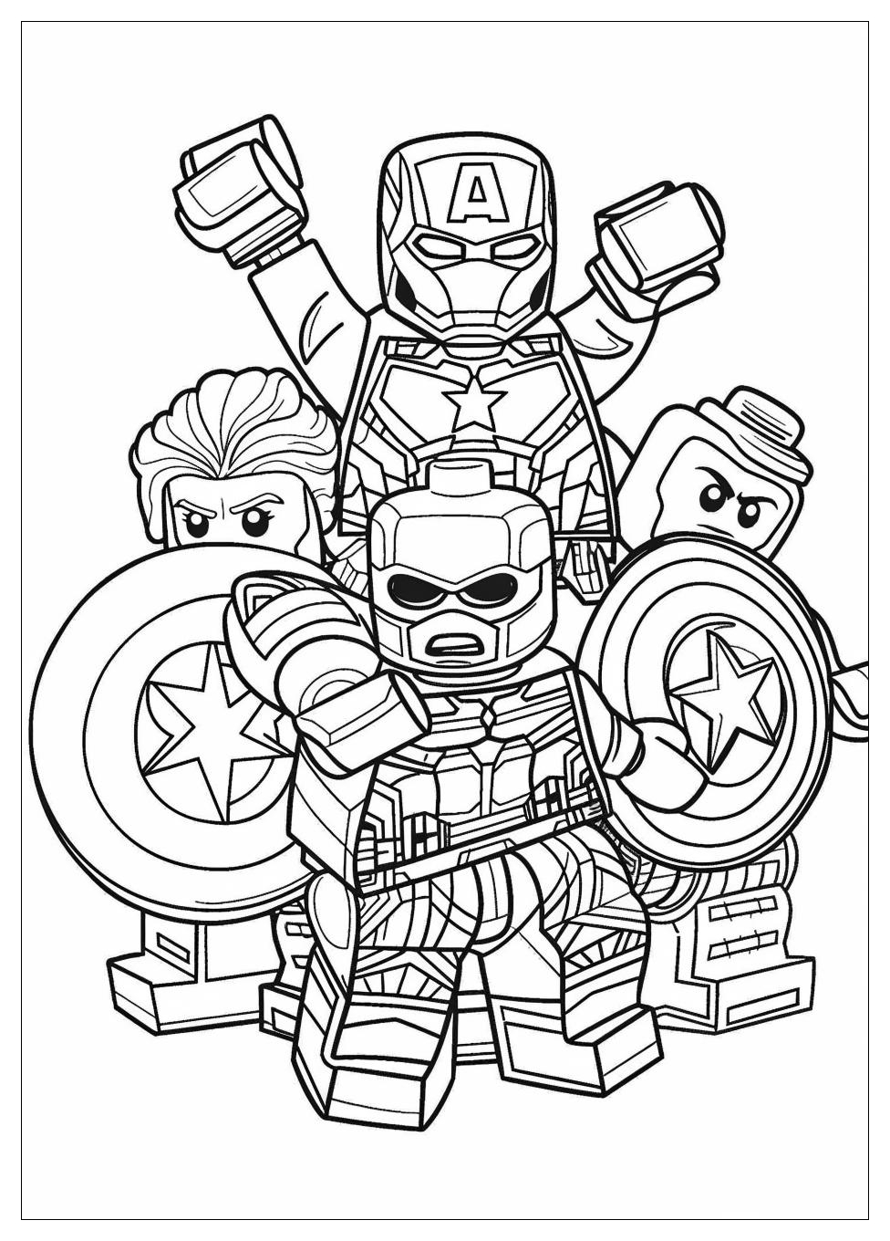 Lego Avengers Coloring Pages-17