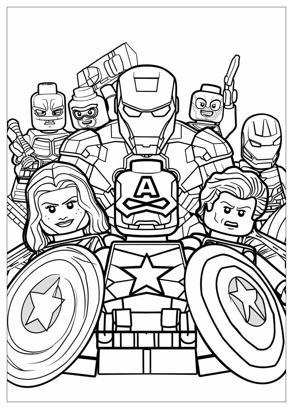 Lego Avengers Coloring Pages-19