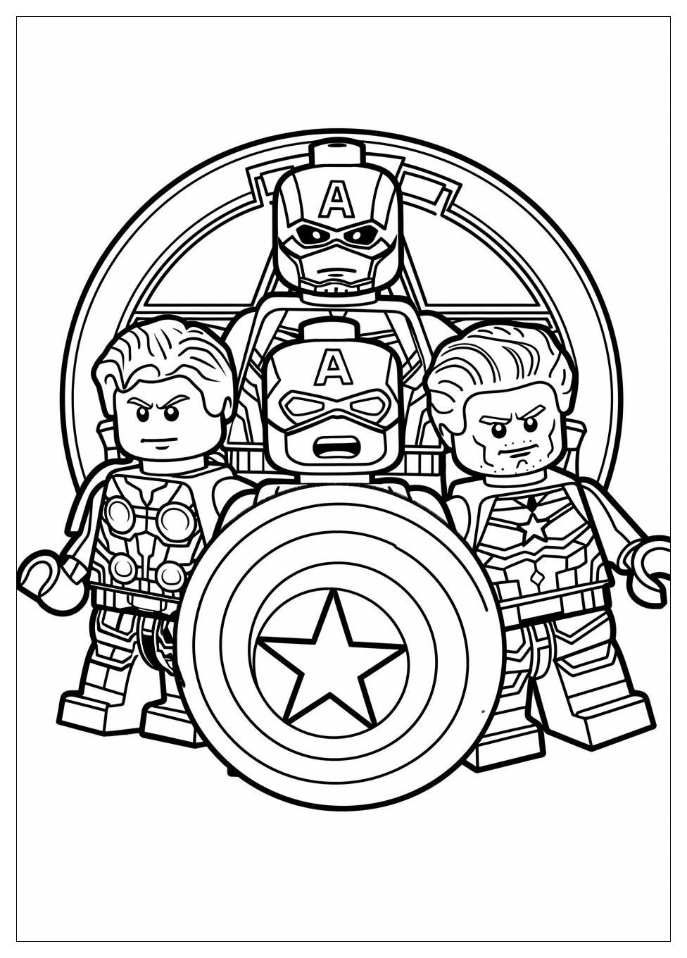 Lego Avengers Coloring Pages-5