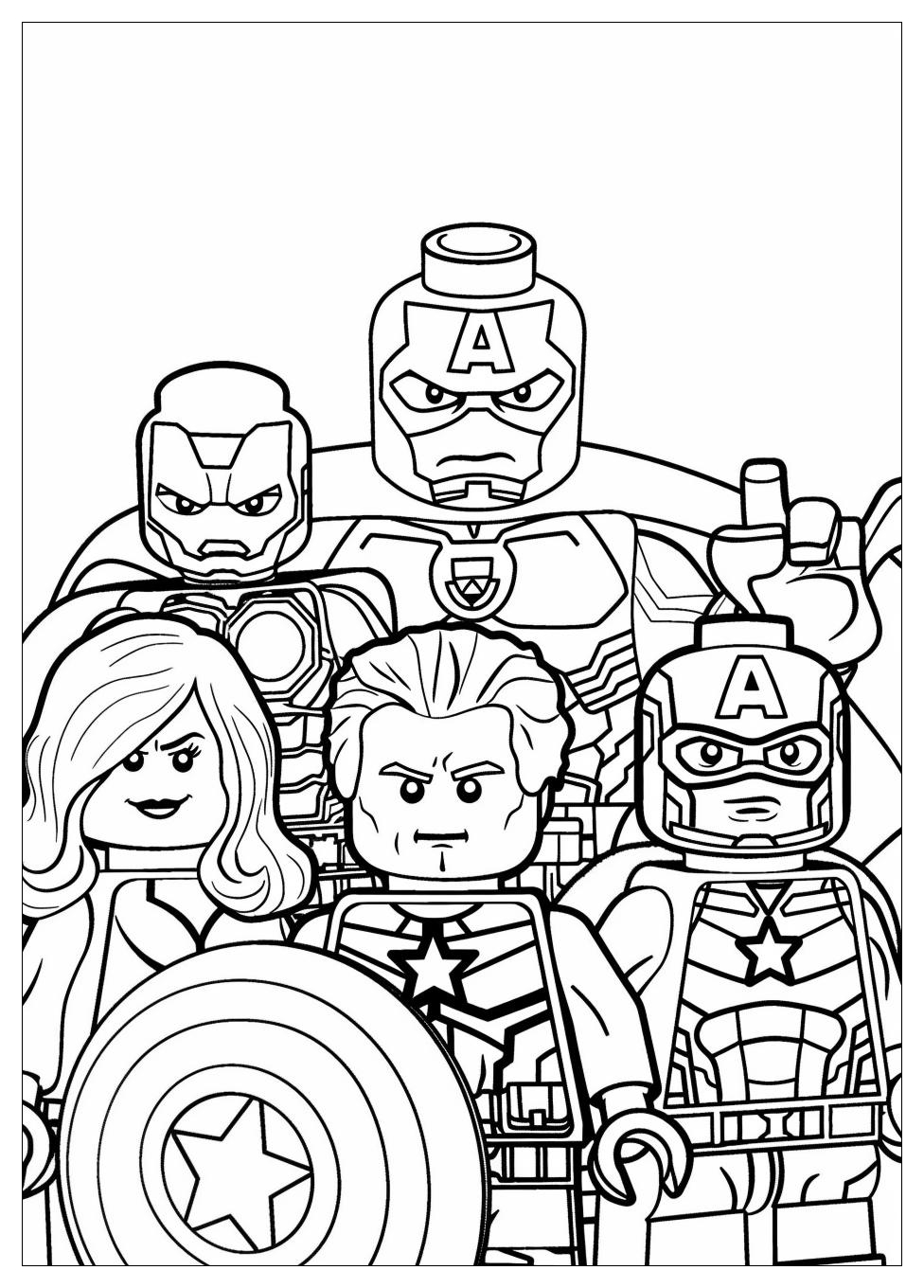 Lego Avengers Coloring Pages-6