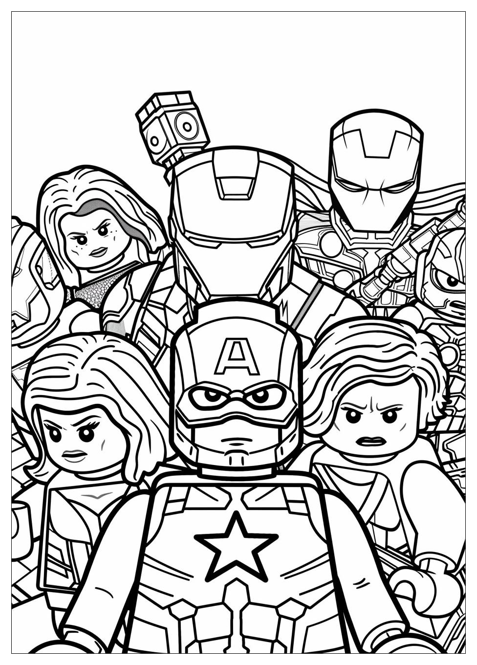 Lego Avengers Coloring Pages-7