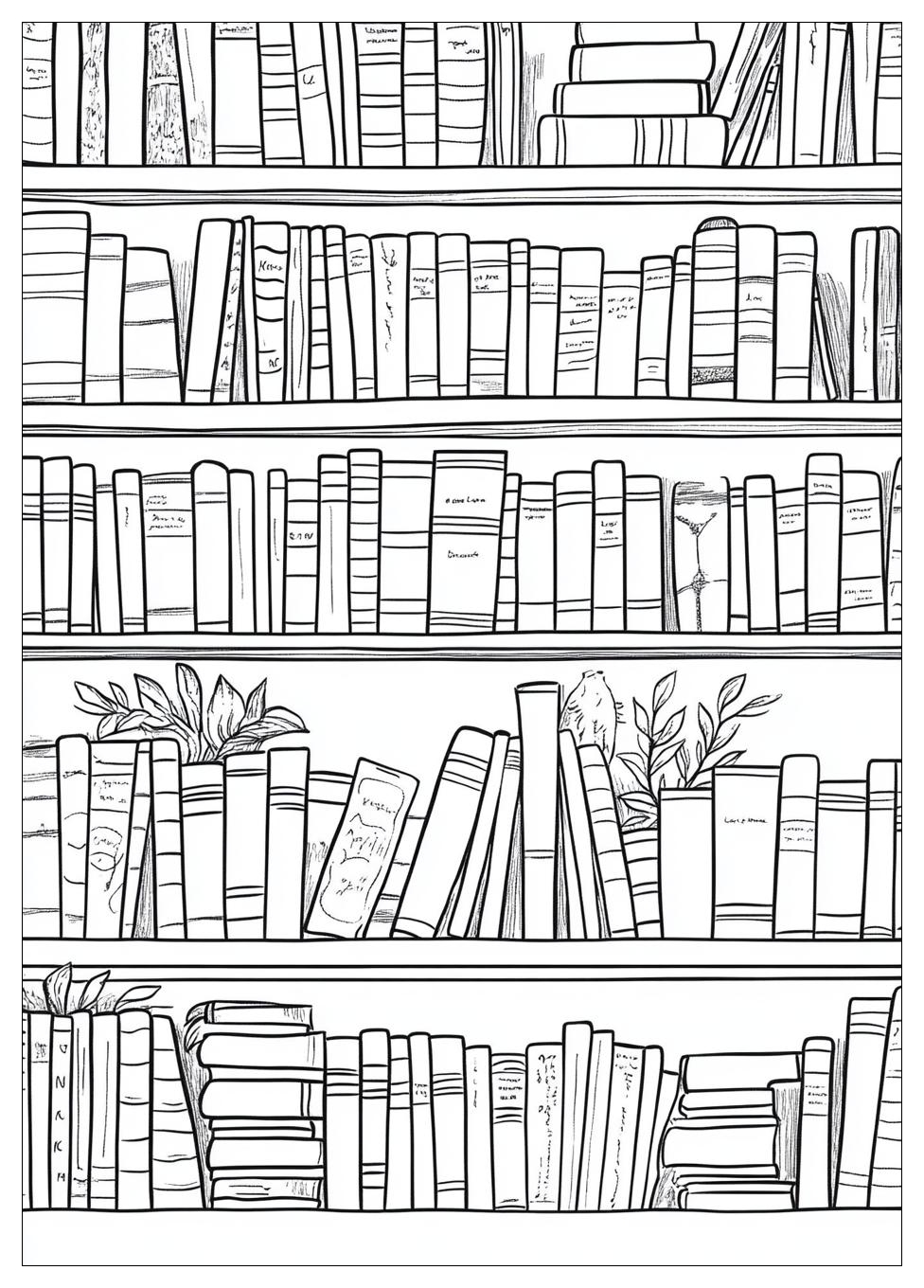 Library Coloring Pages-10