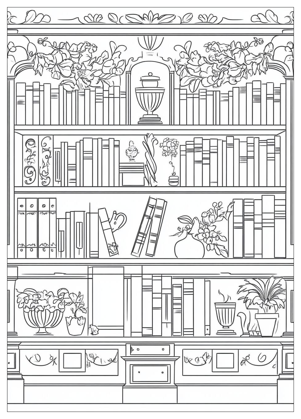 Library Coloring Pages-17