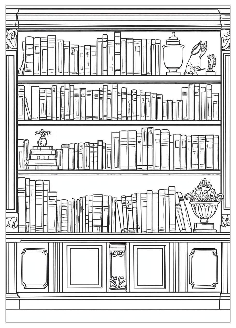 Library Coloring Pages-18