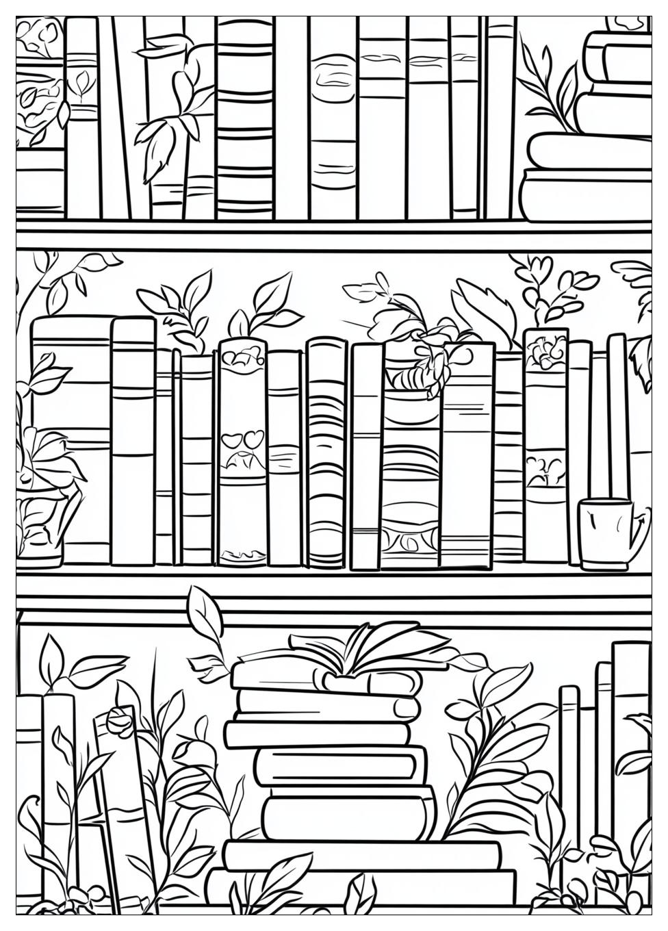 Library Coloring Pages-2
