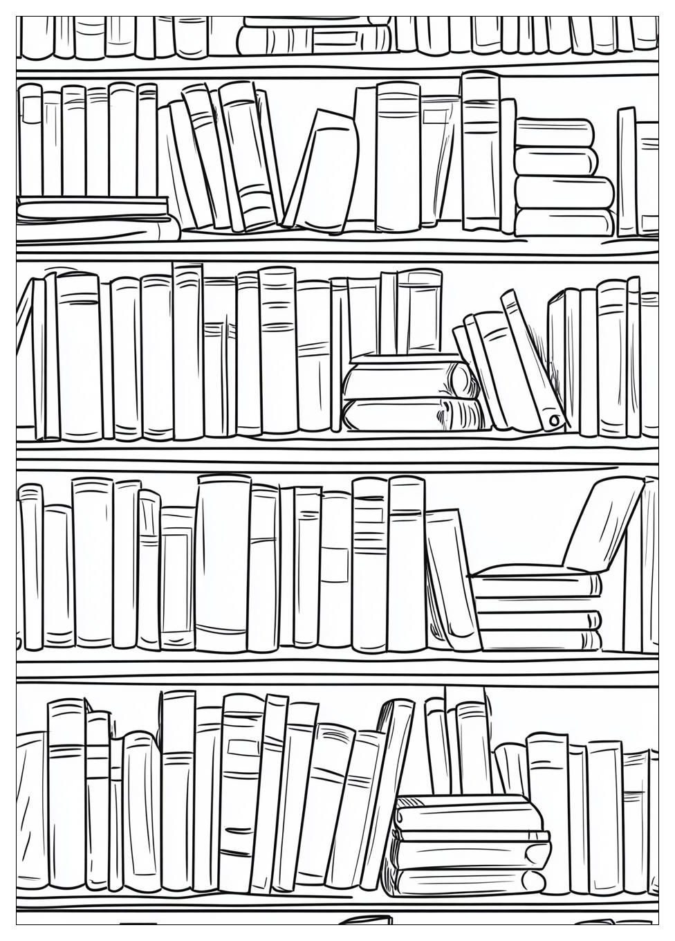 Library Coloring Pages-7