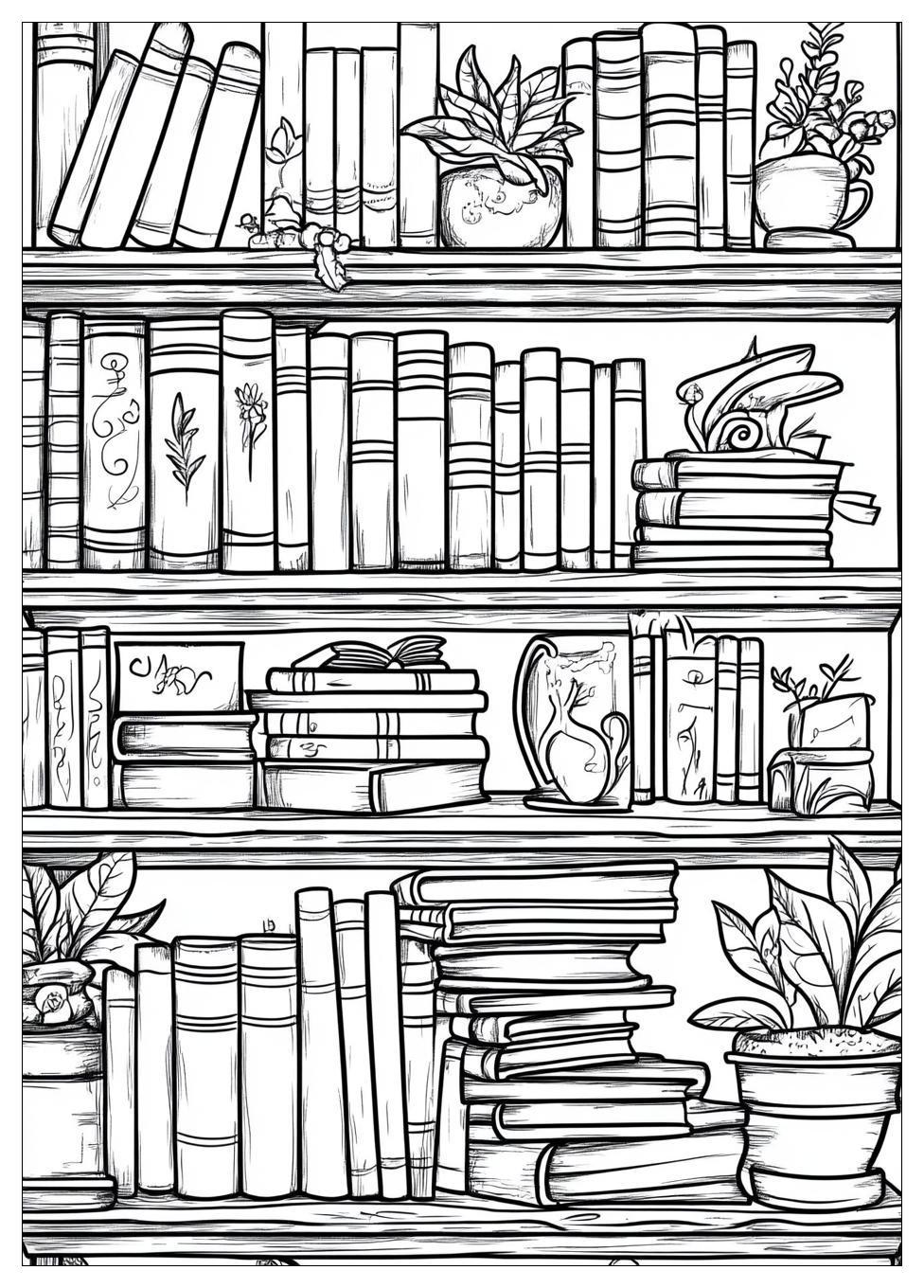 Library Coloring Pages-8