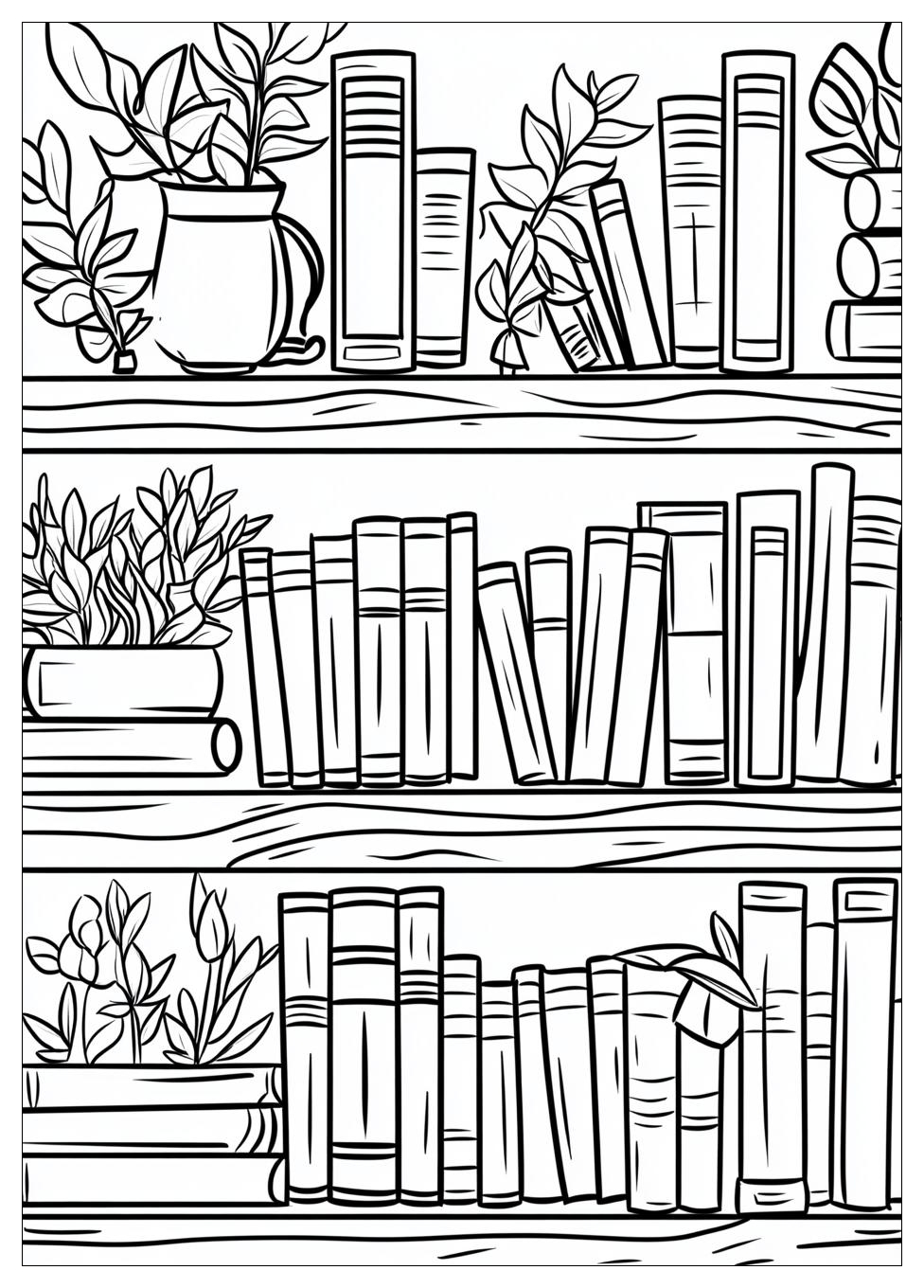 Library Coloring Pages-9