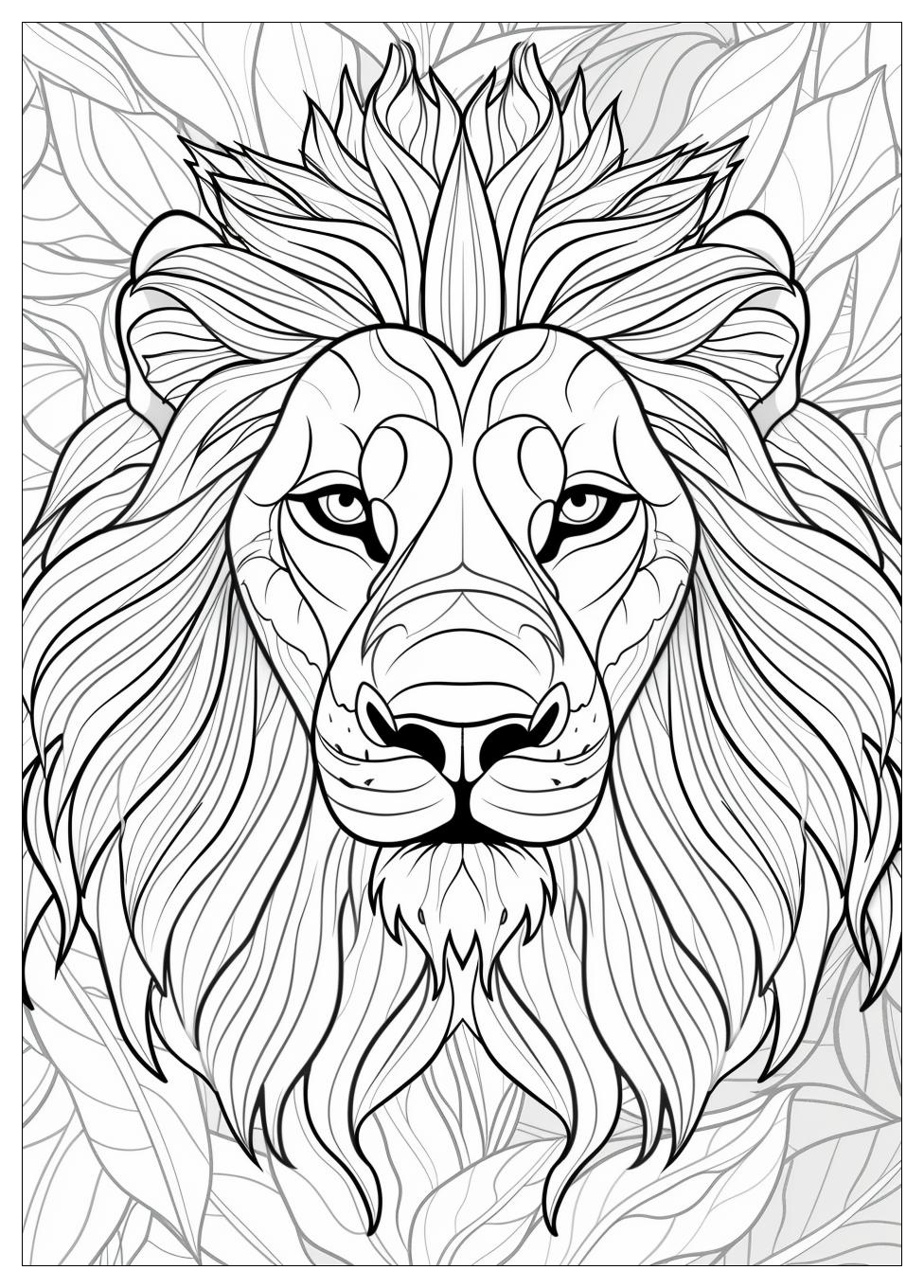 Lion Coloring Pages-10