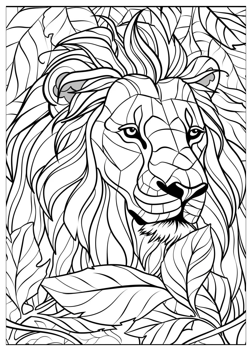 Lion Coloring Pages-11