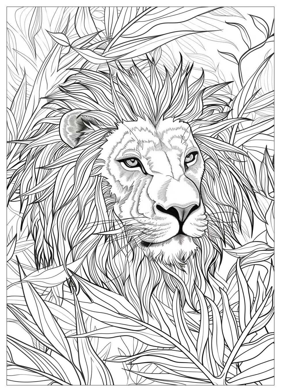 Lion Coloring Pages-13