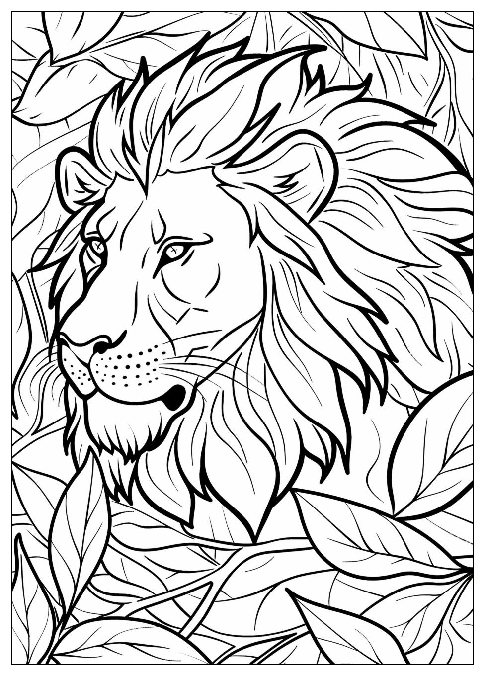Lion Coloring Pages-3