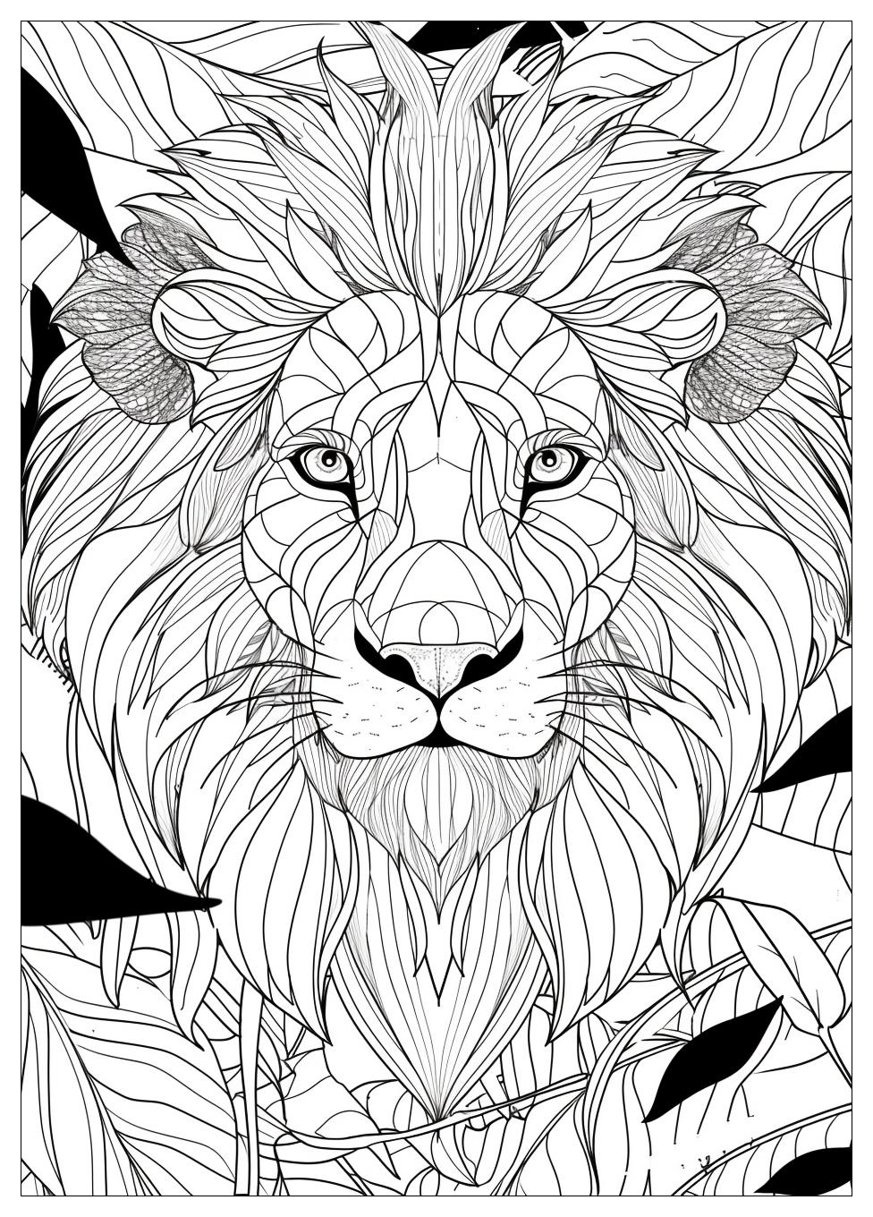 Lion Coloring Pages-4