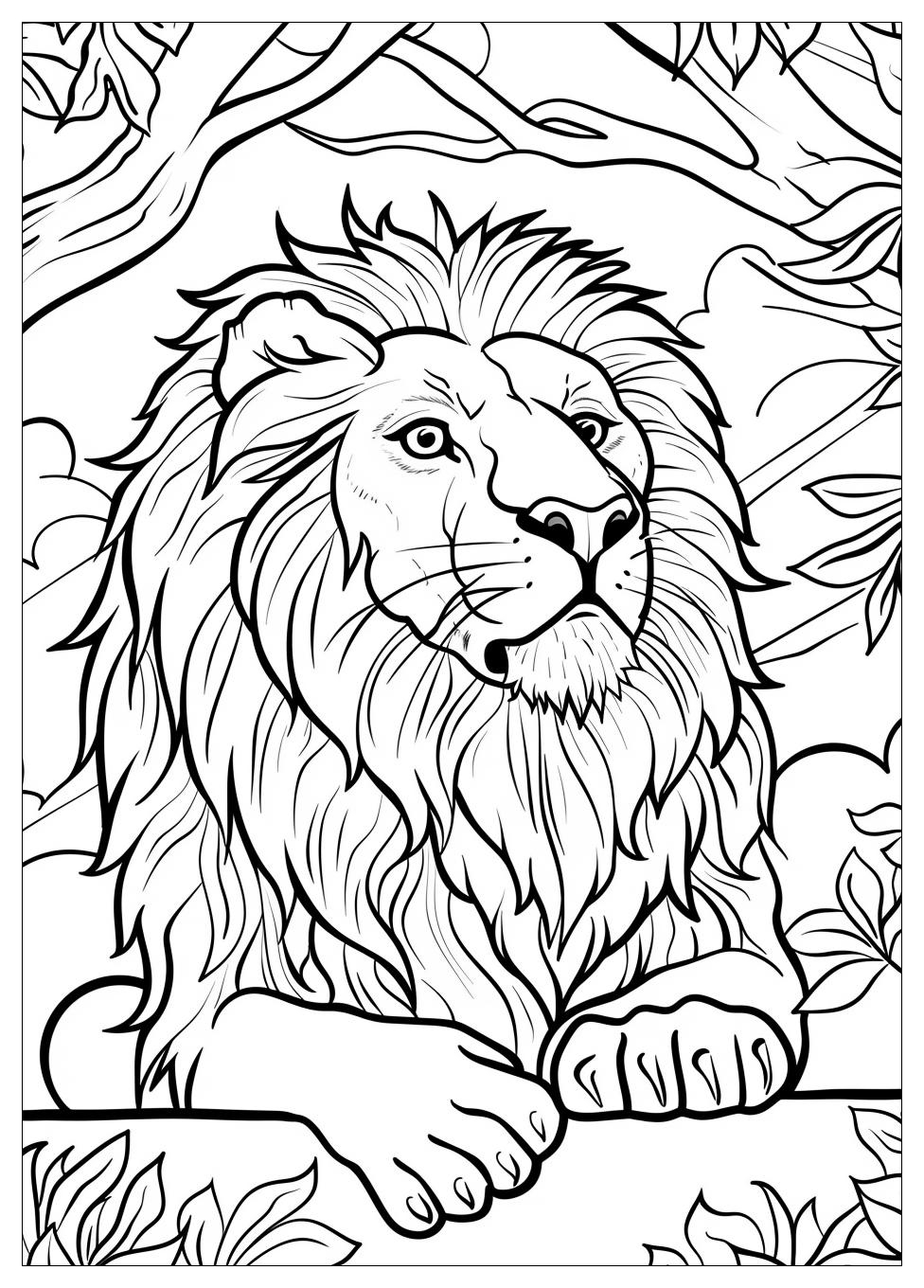 Lion Coloring Pages-6