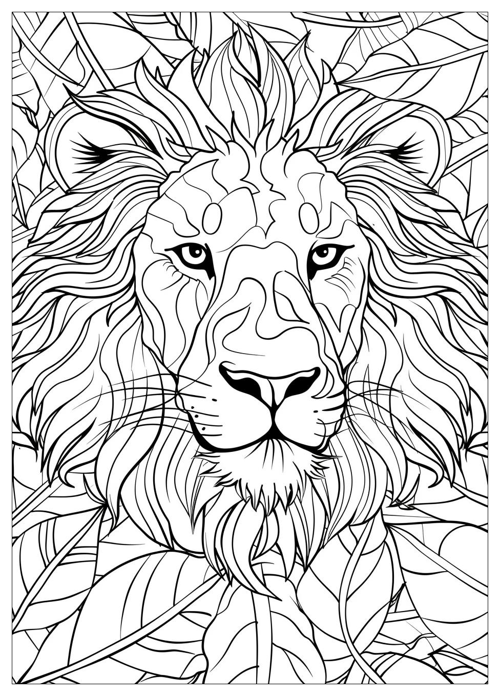 Lion Coloring Pages-7