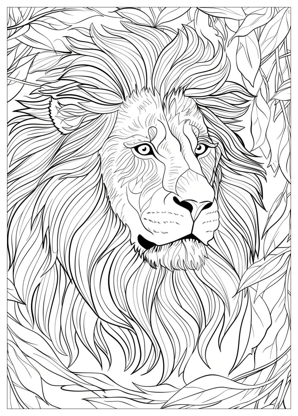 Lion Coloring Pages-9