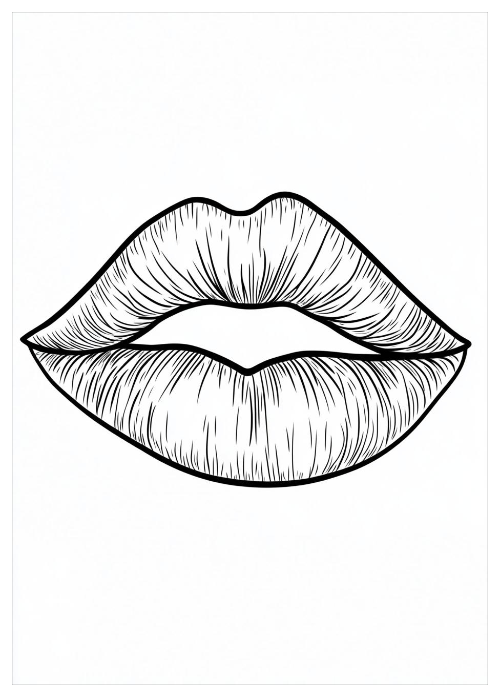 Lips Coloring Pages-11