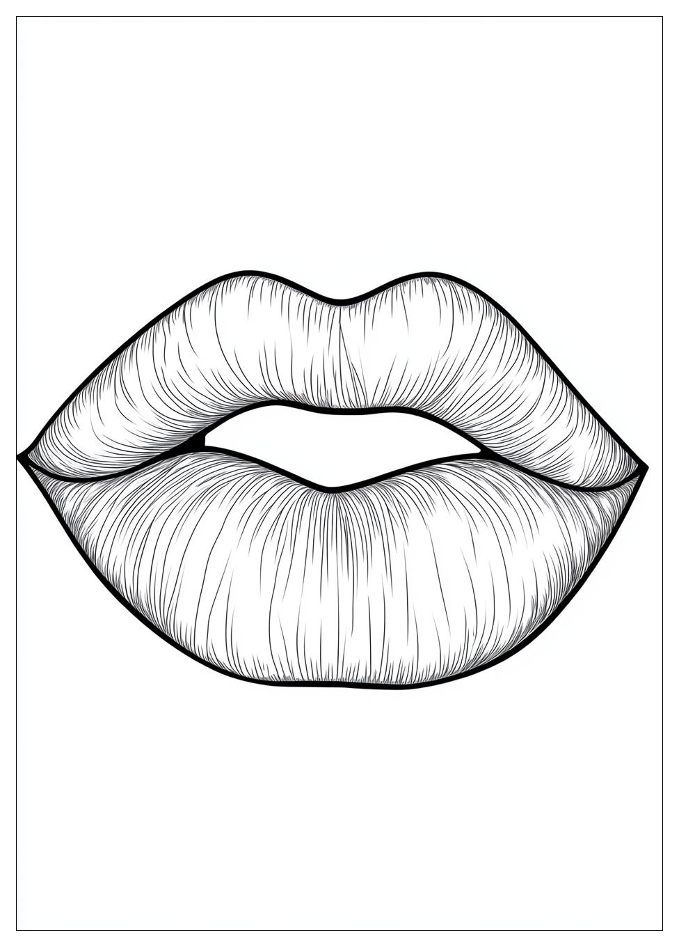 Lips Coloring Pages-13