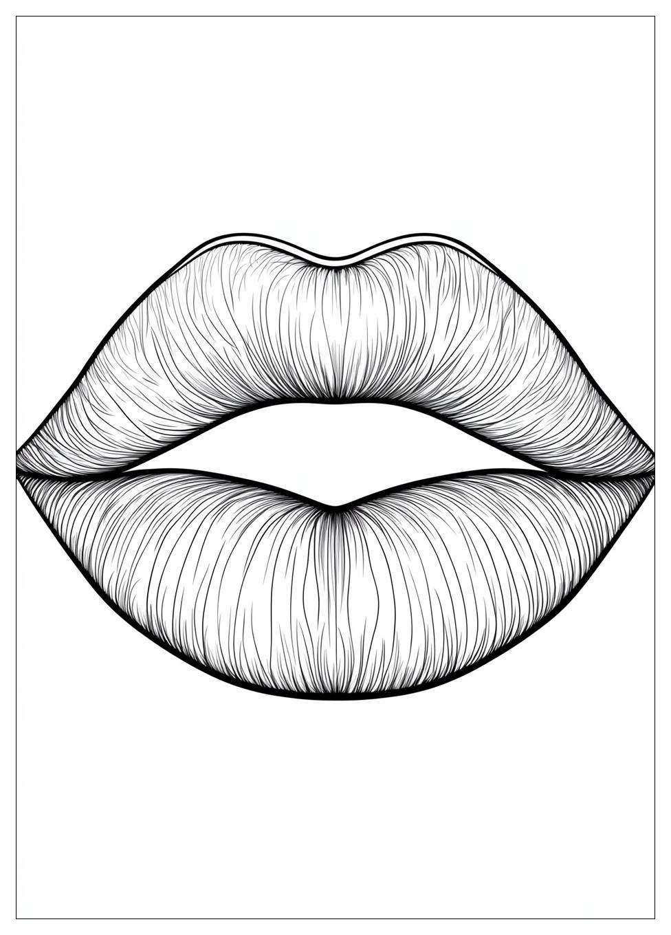 Lips Coloring Pages-14
