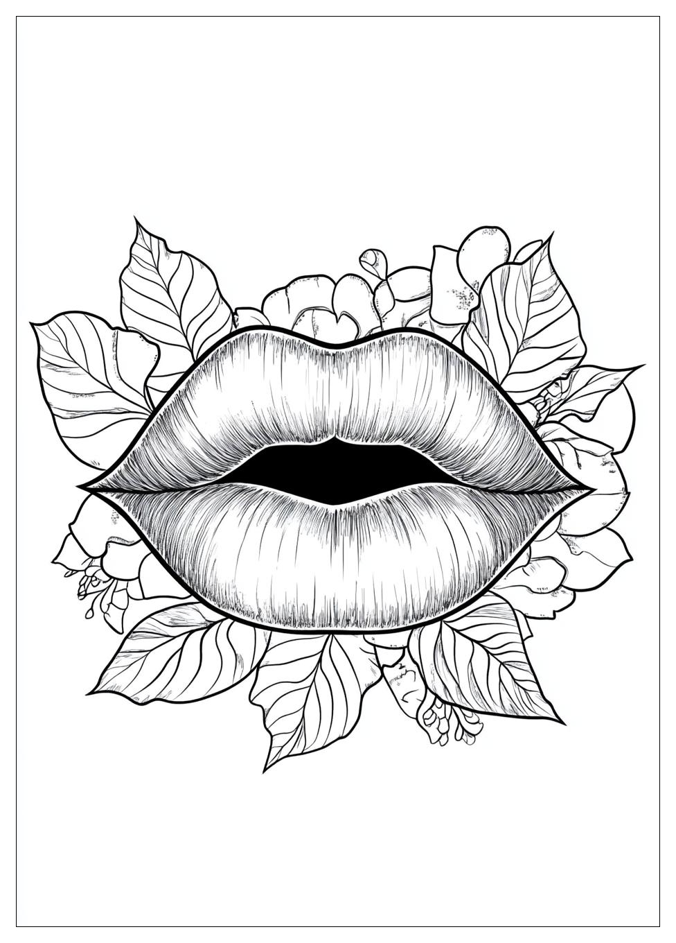 Lips Coloring Pages-15