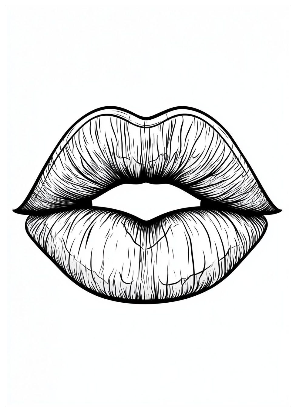 Lips Coloring Pages-16