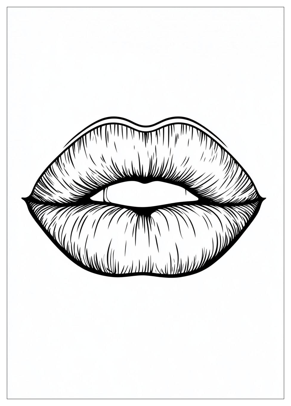 Lips Coloring Pages-2