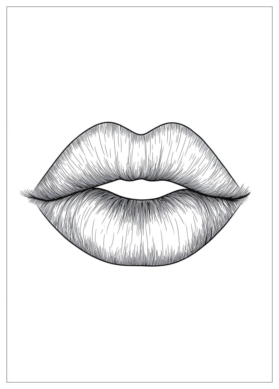 Lips Coloring Pages-20