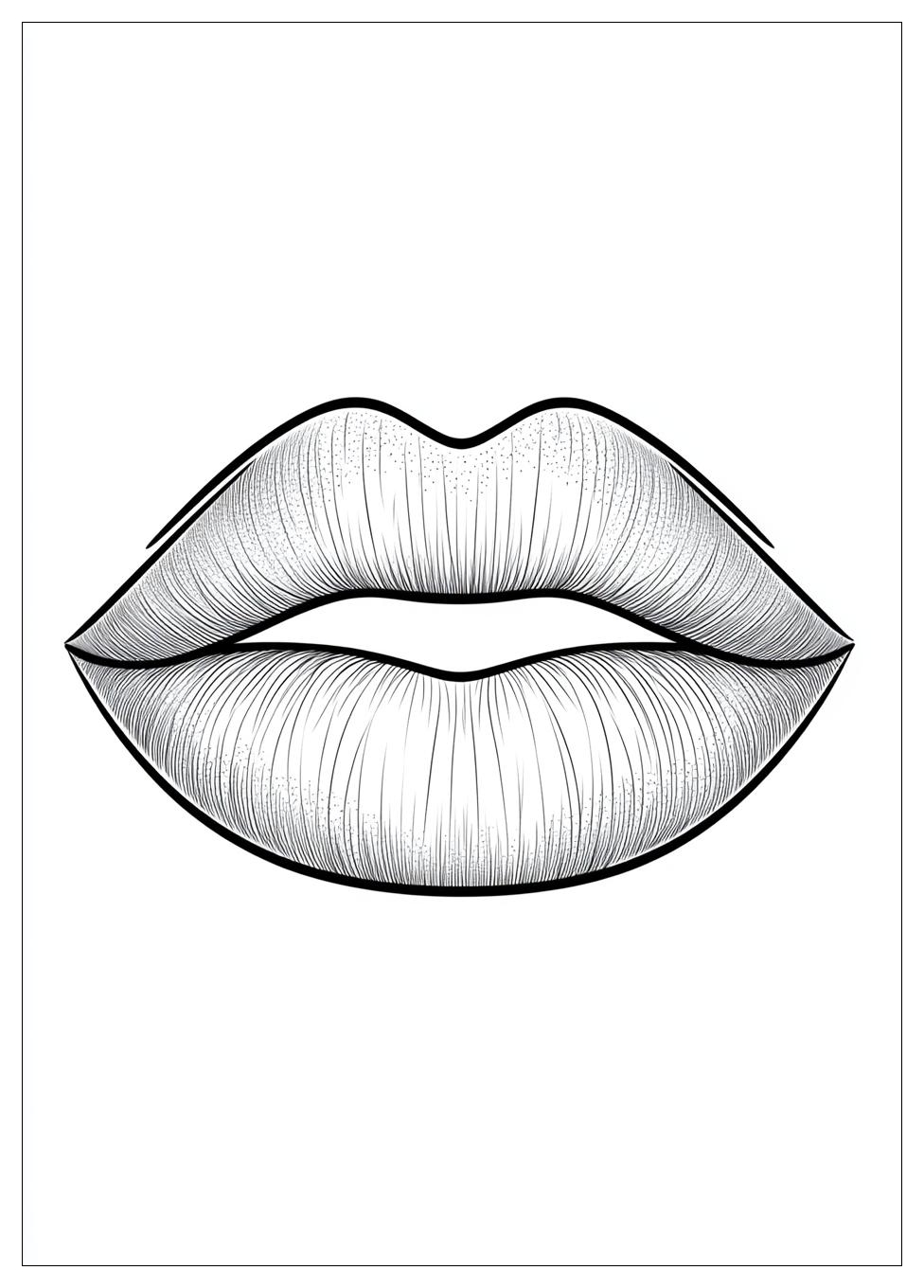 Lips Coloring Pages-4