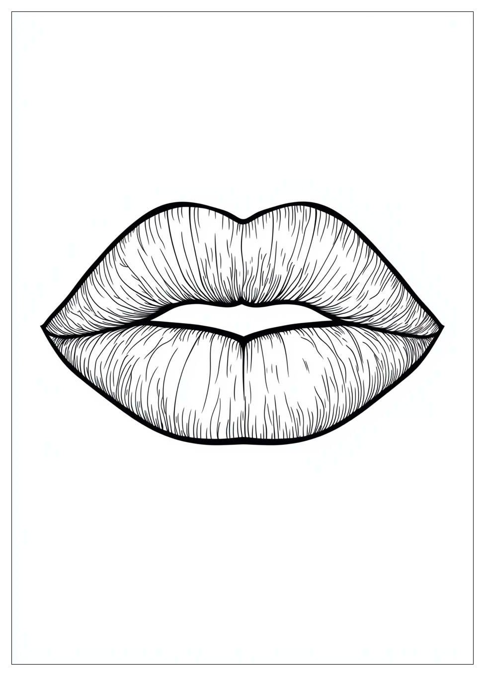 Lips Coloring Pages-5