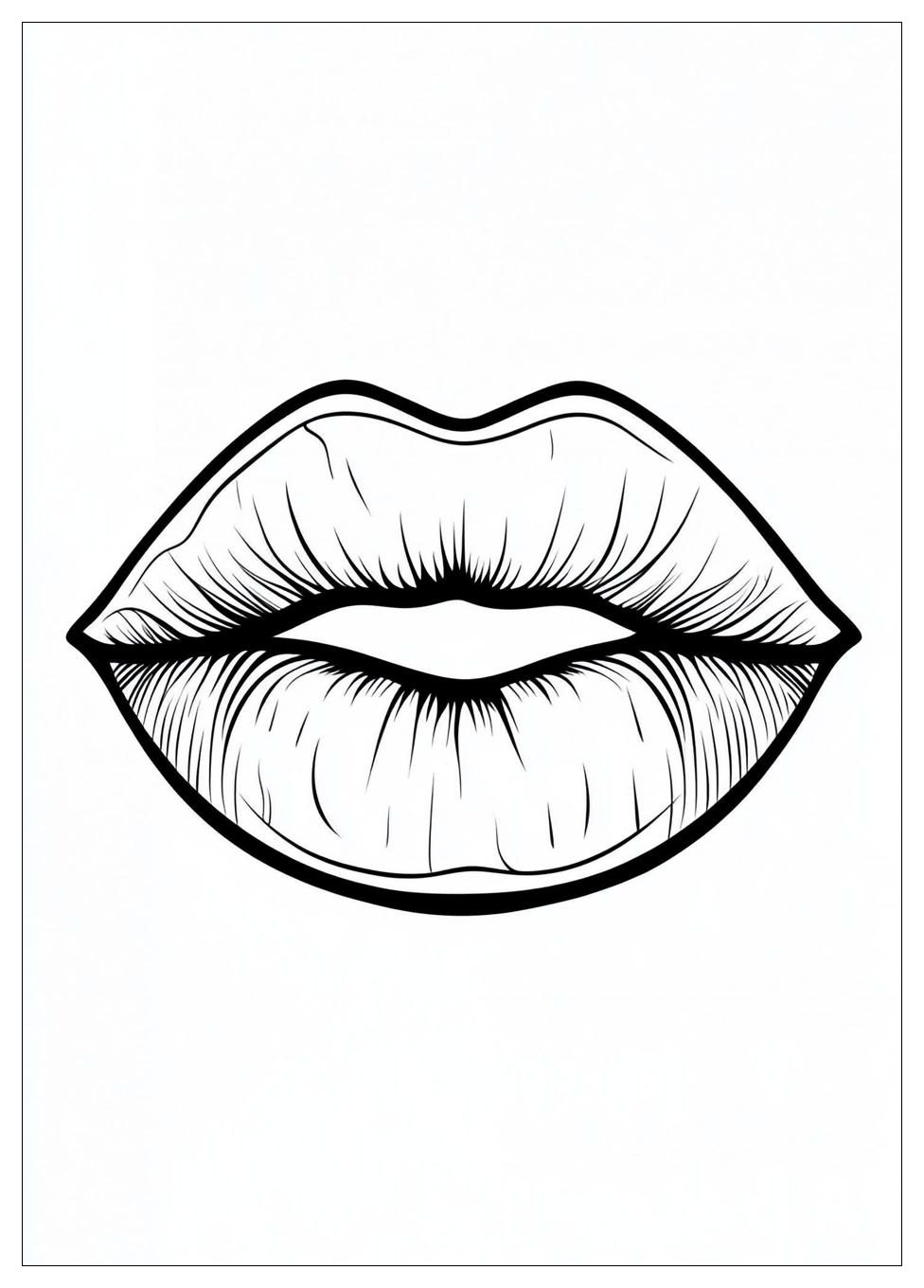 Lips Coloring Pages-8