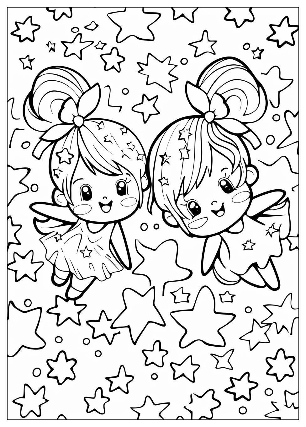 Little Twin Stars Coloring Pages-8