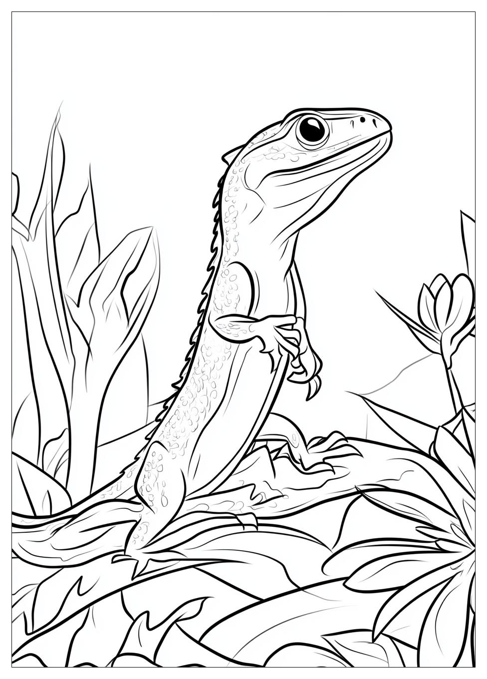 Lizard Coloring Pages-10