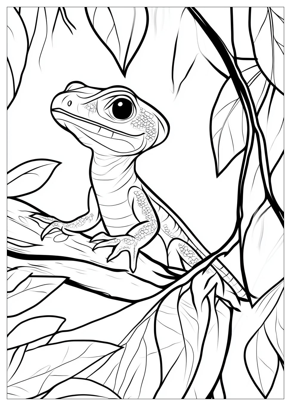 Lizard Coloring Pages-12