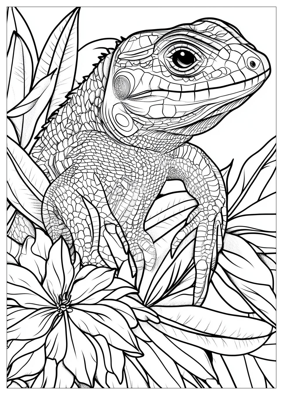 Lizard Coloring Pages-15