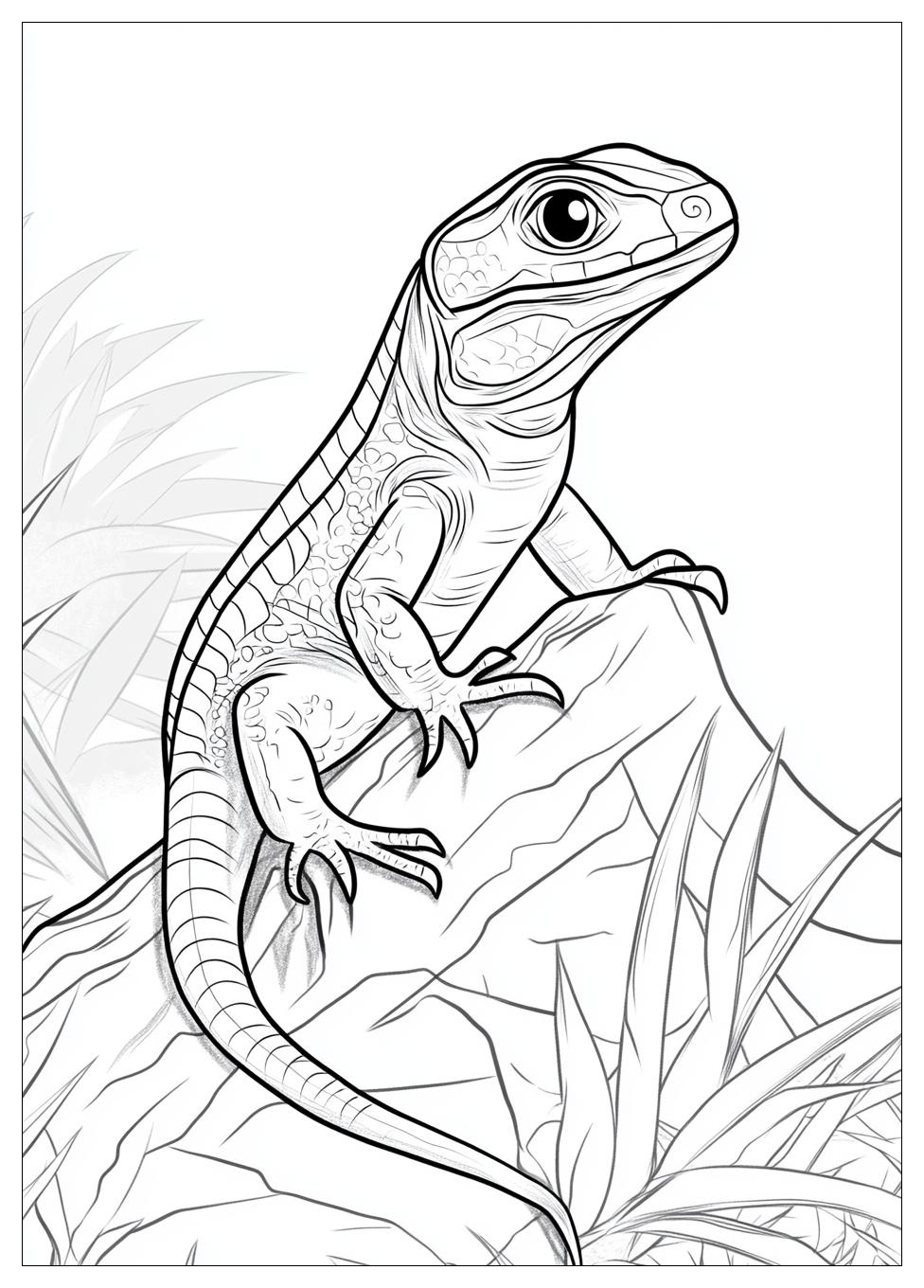 Lizard Coloring Pages-2