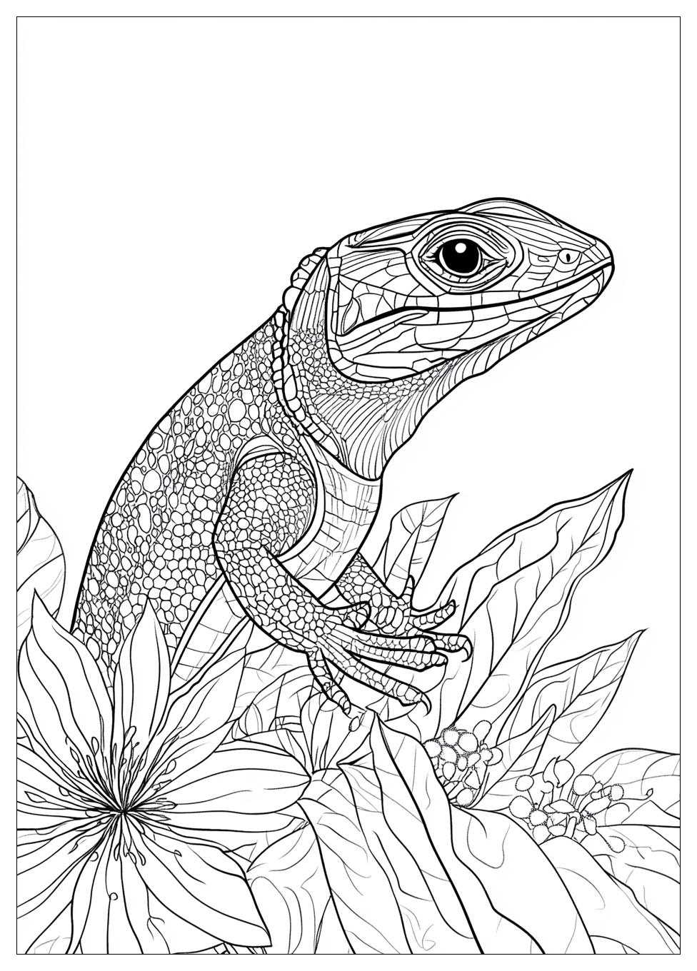 Lizard Coloring Pages-20