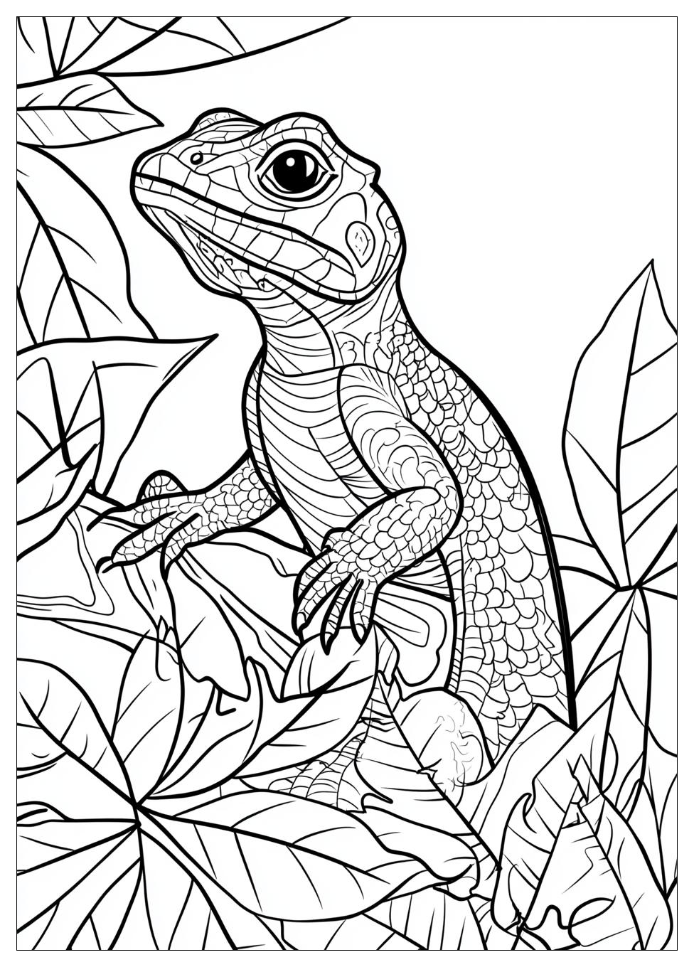 Lizard Coloring Pages-3