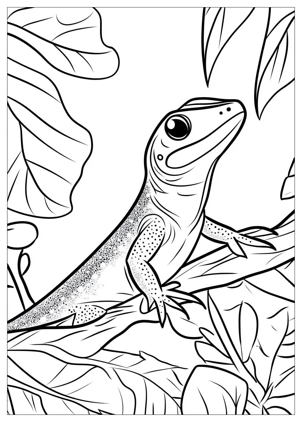 Lizard Coloring Pages-5