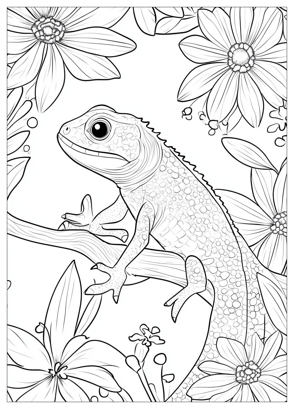Lizard Coloring Pages-6