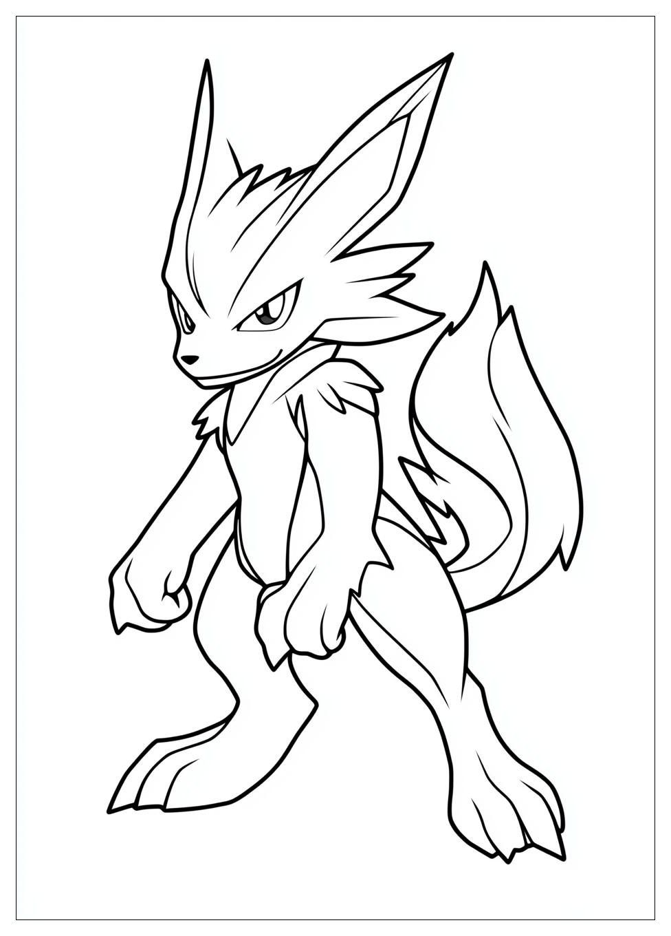 Free Printable Lucario Coloring Pages 3 Lucario Coloring Pages-3