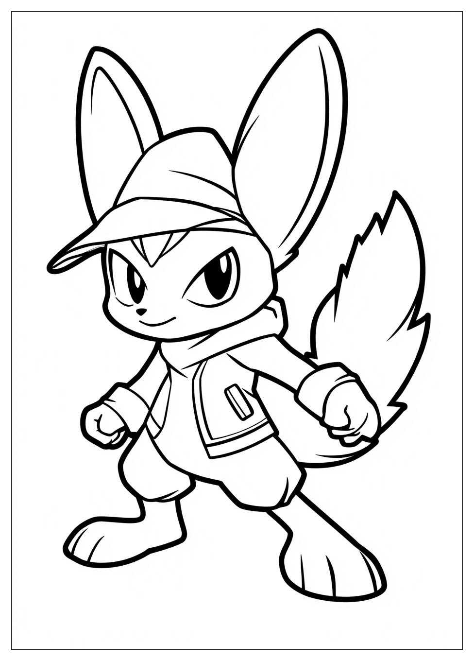 Free Printable Lucario Coloring Pages 4 Lucario Coloring Pages-4
