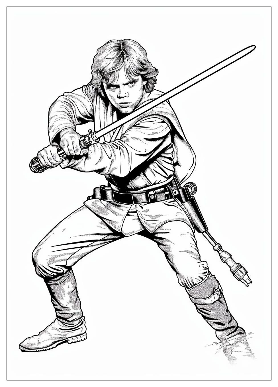 Luke Skywalker Coloring Pages-1