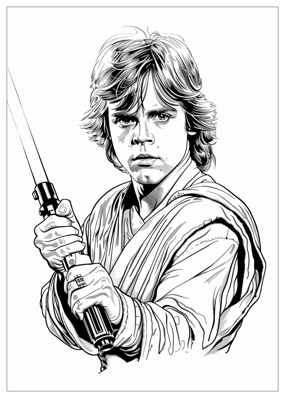 Luke Skywalker Coloring Pages-12