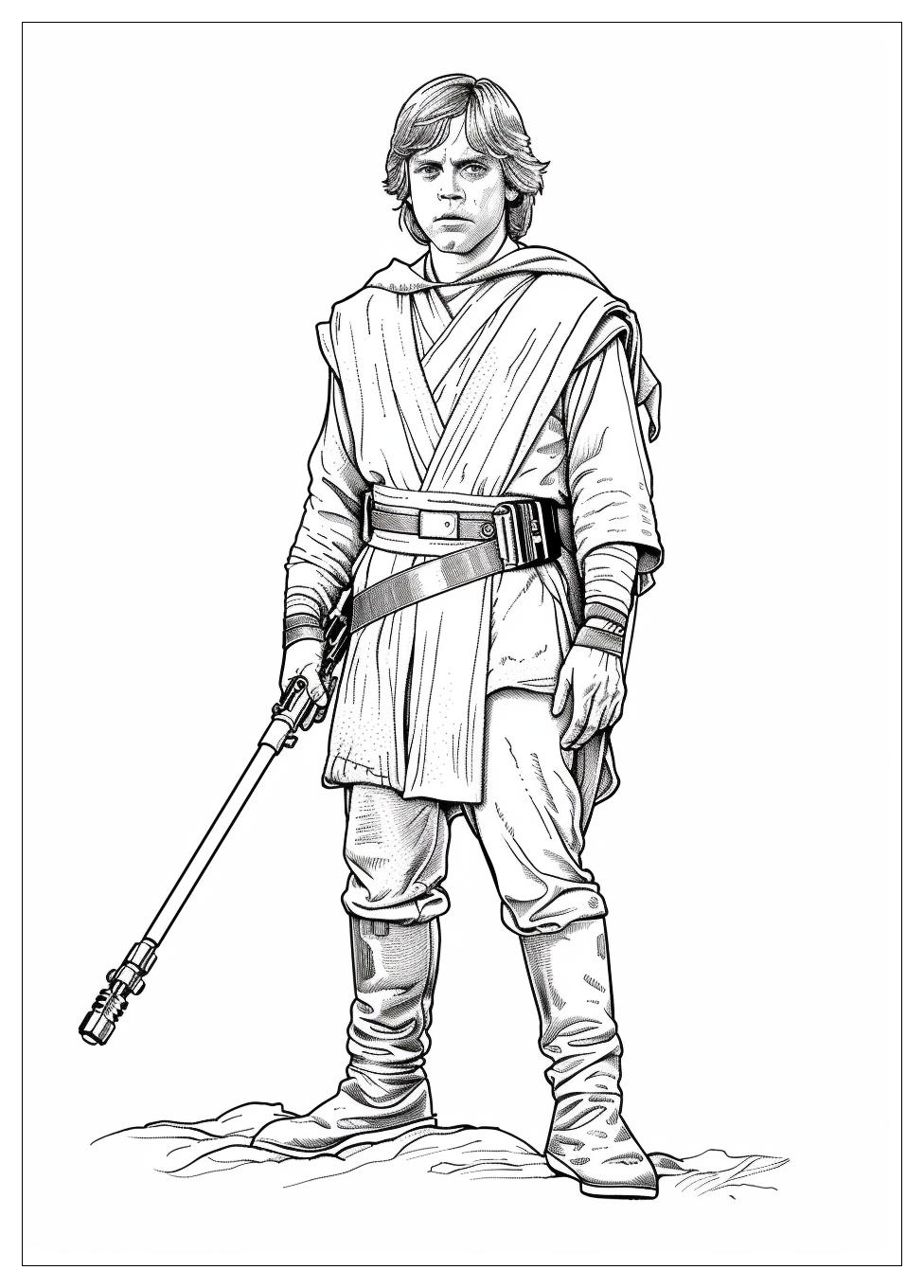 Luke Skywalker Coloring Pages-17