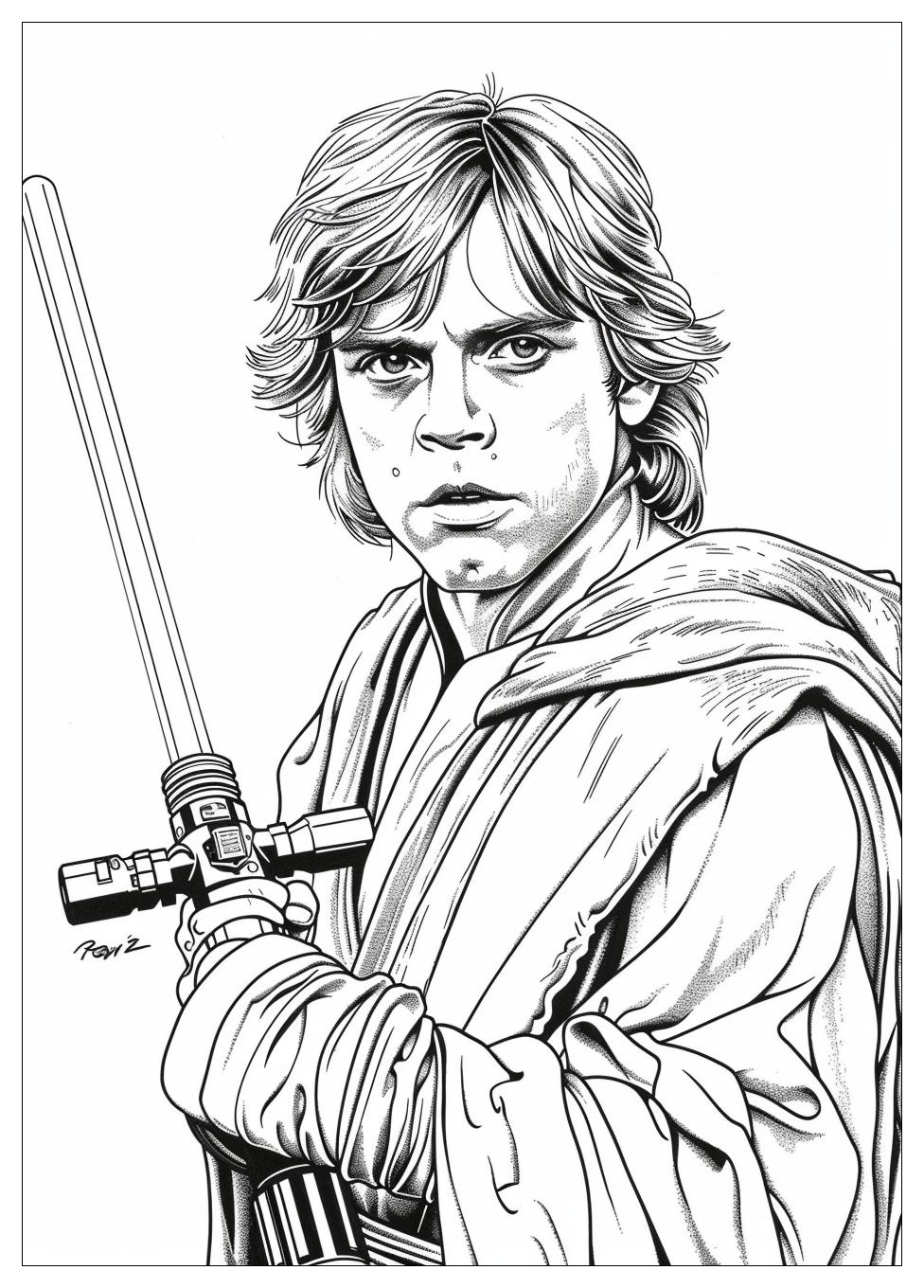 Luke Skywalker Coloring Pages-19