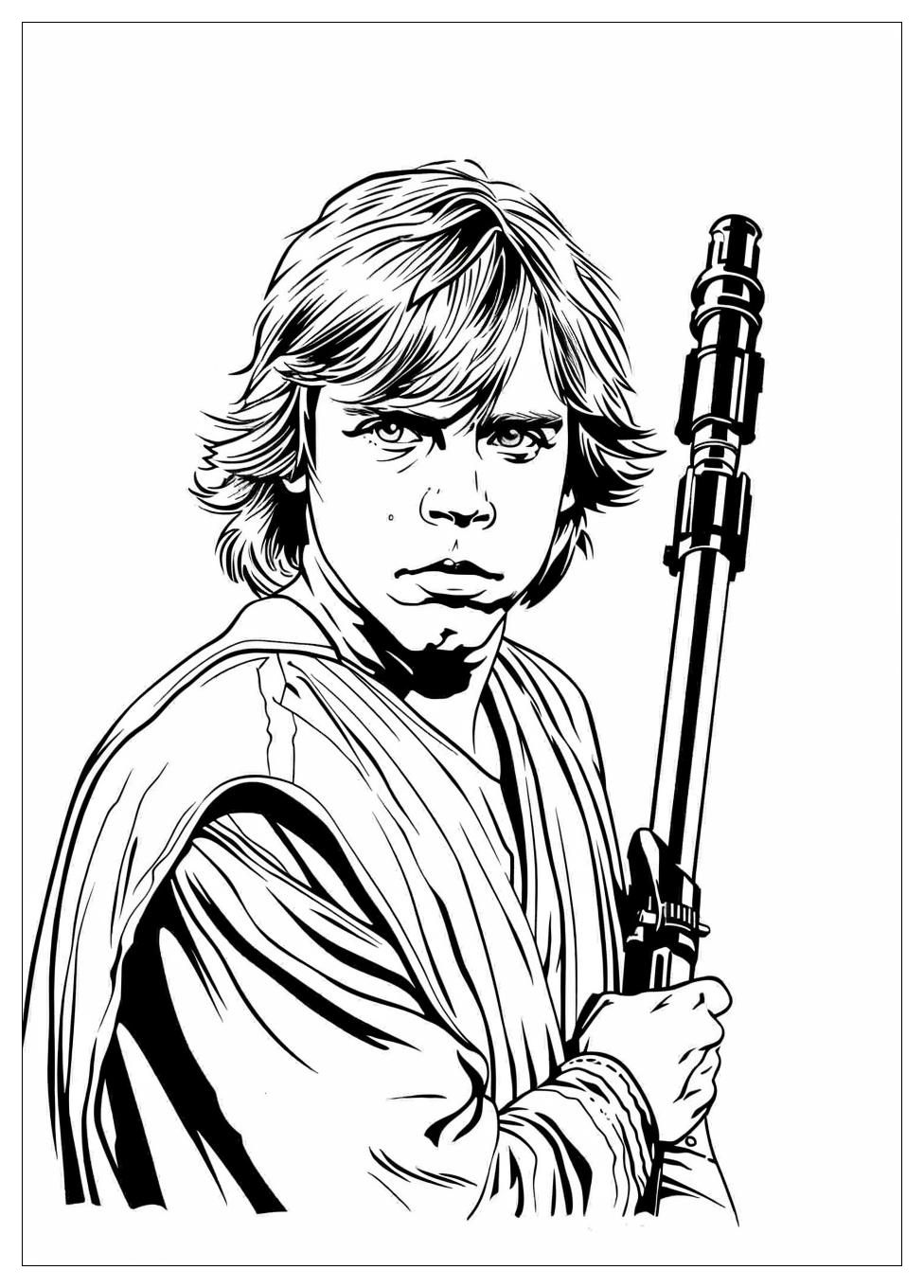 Luke Skywalker Coloring Pages-3